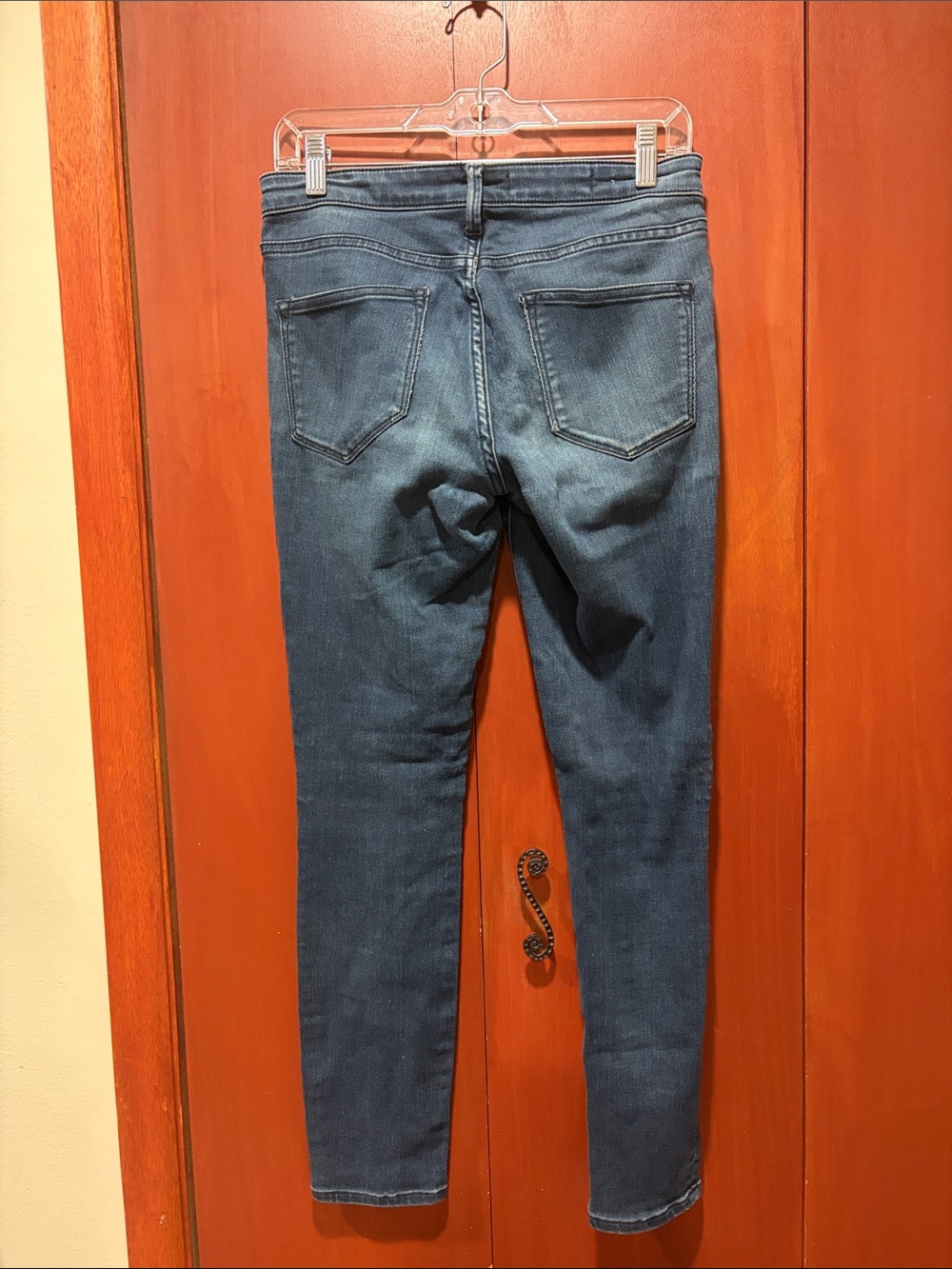 Pilcro Womens Skinny Jeans - Dark Blue Wash